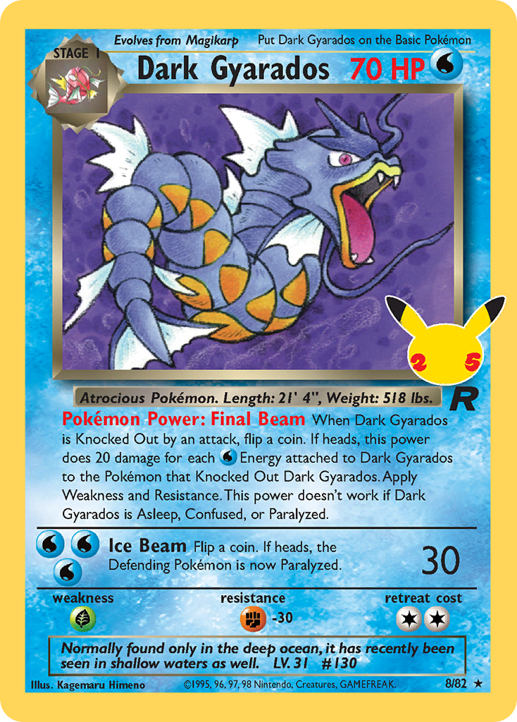 Celebrations Promo Dark Gyarados #8 / 82